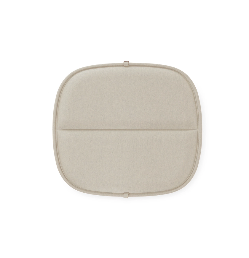 Coussin d'assise pour fauteuil lounge extérieur HIRAY de Kartell, Écru