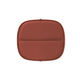 Coussin d'assise pour fauteuil lounge extérieur HIRAY, Rouge brique