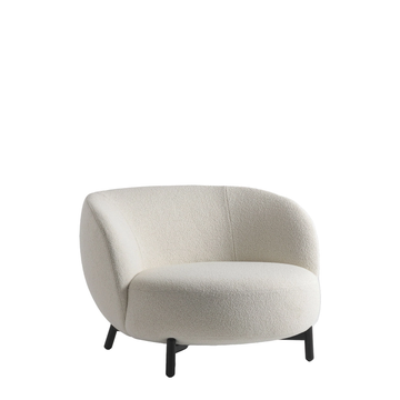 Fauteuil LUNAM de Kartell, Tissu Chiné, Blanc