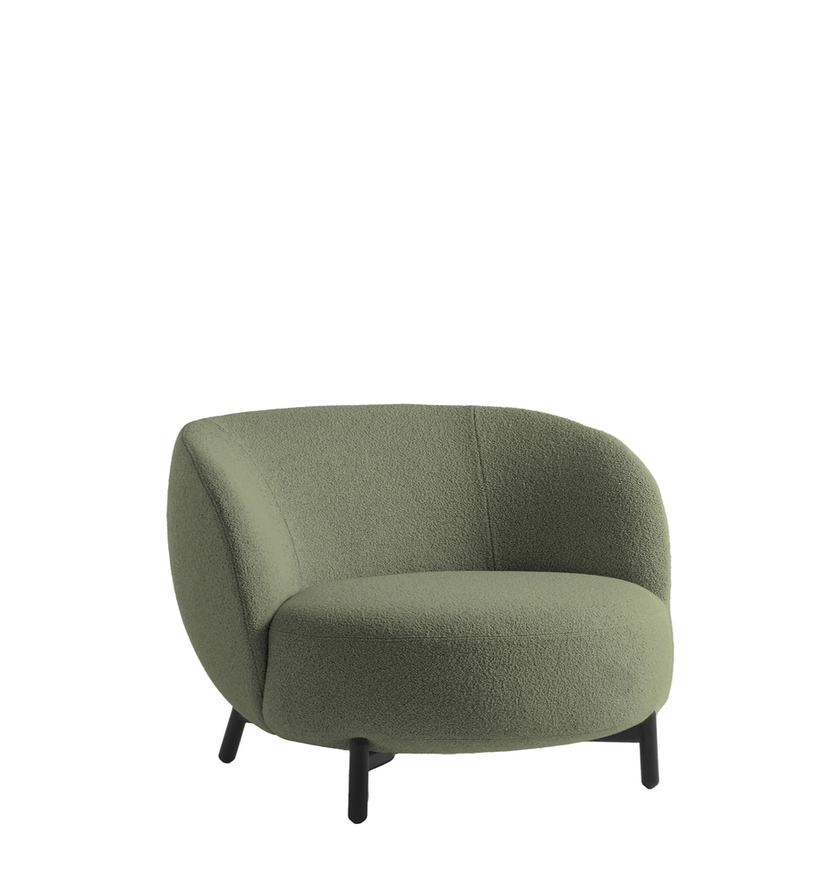 Fauteuil LUNAM de Kartell, Tissu Chiné, Vert