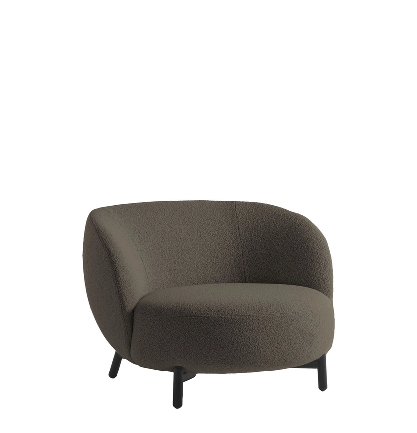 Fauteuil LUNAM de Kartell, Tissu Chiné, Brown