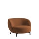 Fauteuil LUNAM, Tissu Chiné, Rouille