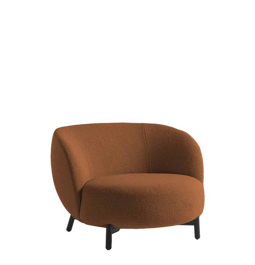 Fauteuil LUNAM de Kartell, Tissu Chiné, Rouille