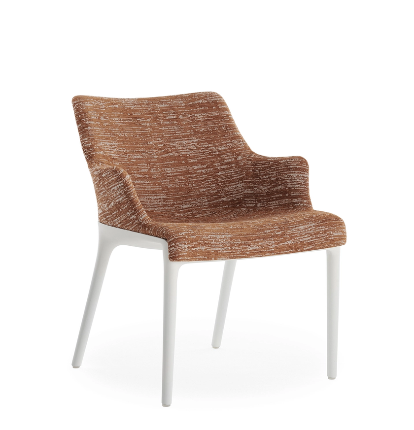 Fauteuil ELEGANZA NIA de Kartell, Structure blanche, Rouille