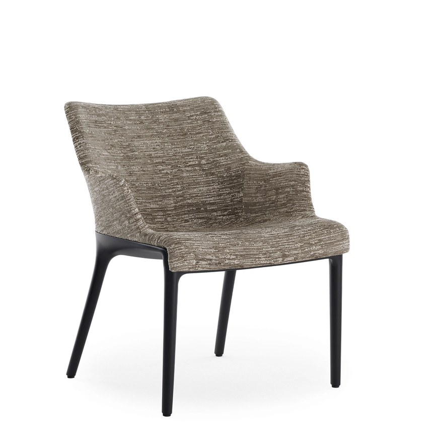 Fauteuil ELEGANZA NIA de Kartell, Structure noire, Dove gris