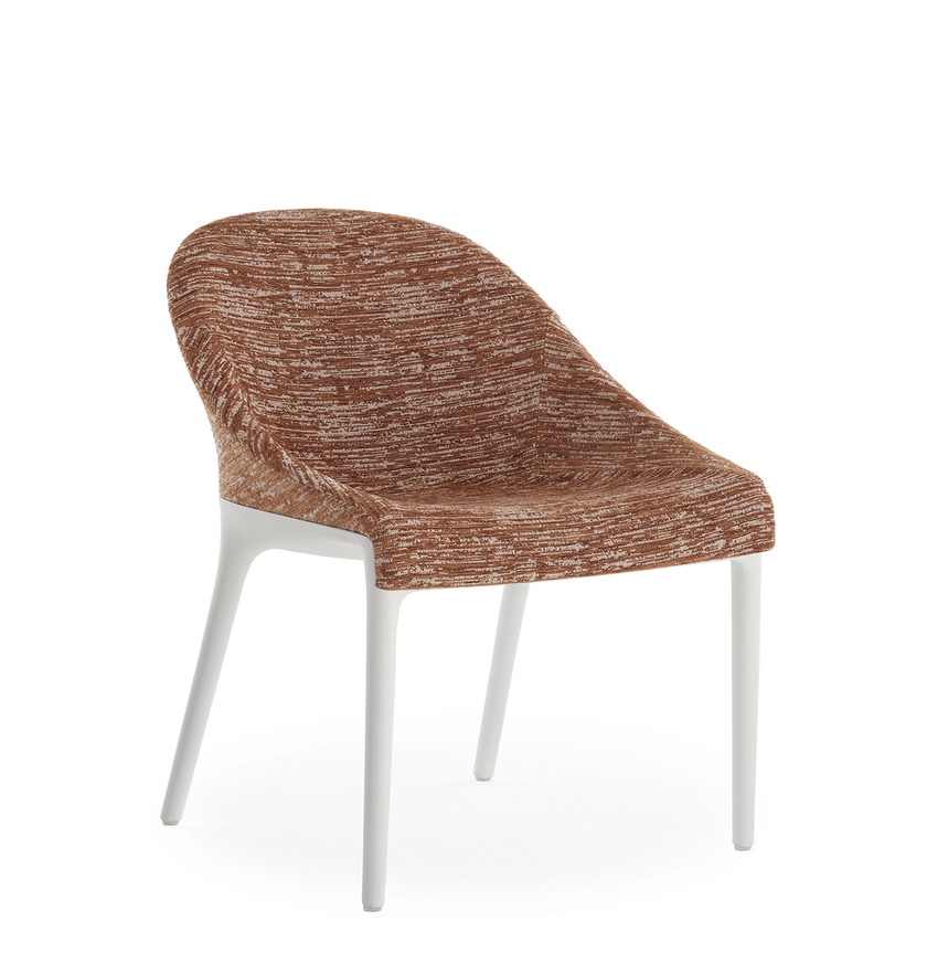 Fauteuil ELEGANZA ELA de Kartell, Structure blanche, Rouille