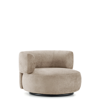 Fauteuil K-WAIT de Kartell, Tissu Chenillé, Beige