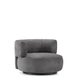 Fauteuil K-WAIT, Tissu Chenillé, Gris
