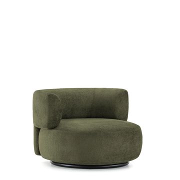 Fauteuil K-WAIT de Kartell, Tissu Chenillé, Vert