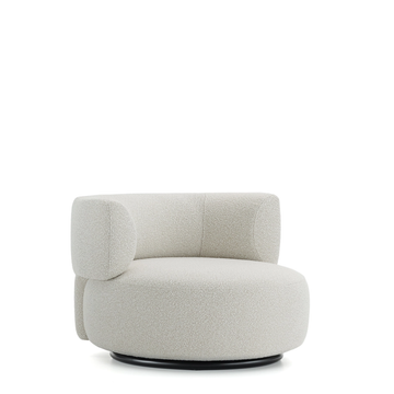 Fauteuil K-WAIT de Kartell, Tissu Bouclé, Écru