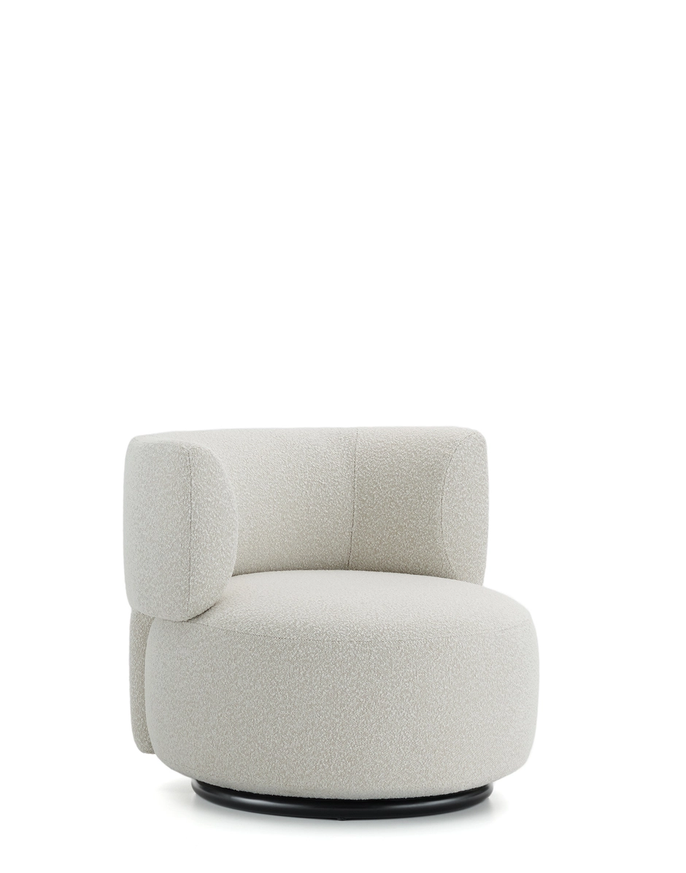 Fauteuil K-WAIT de Kartell, Tissu Bouclé, Écru Fauteuil K-WAIT de Kartell, Tissu Bouclé, Écru