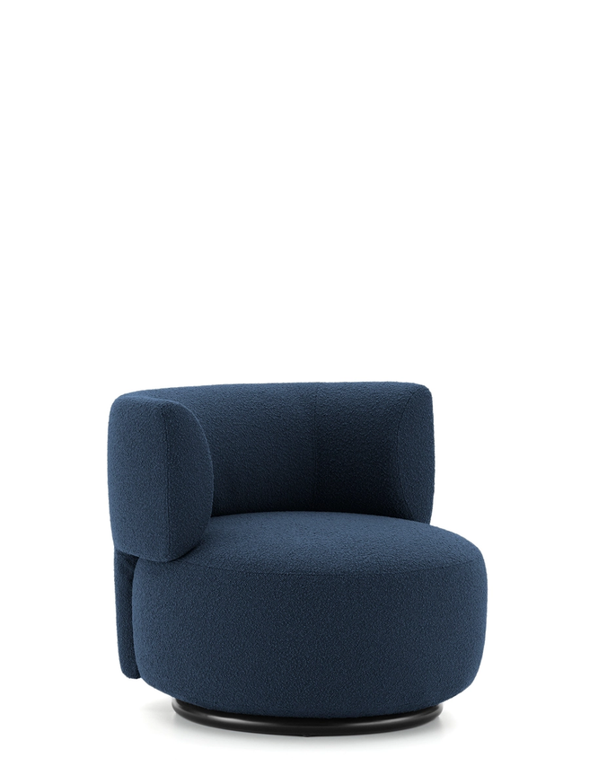 Fauteuil K-WAIT de Kartell, Tissu Bouclé, Bleu Fauteuil K-WAIT de Kartell, Tissu Bouclé, Bleu
