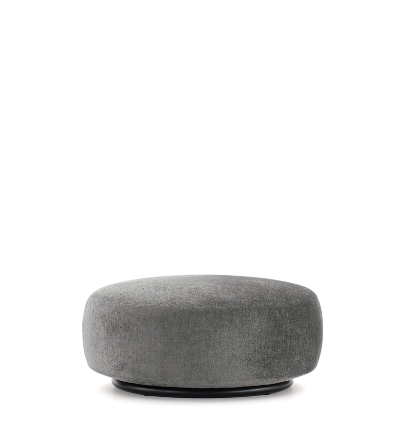 Pouf K-WAIT de Kartell, Tissu Chenillé, Gris