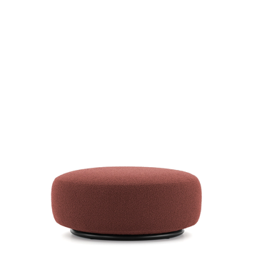 Pouf K-WAIT de Kartell, Tissu Bouclé, Rouge brique