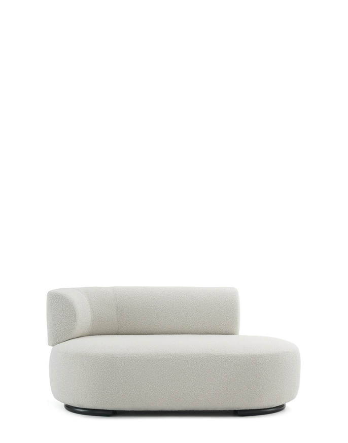 Dormeuse / Méridienne K-WAIT de Kartell, Accoudoir à gauche, Bouclé, Écru Dormeuse / Méridienne K-WAIT de Kartell, Accoudoir à gauche, Bouclé, Écru
