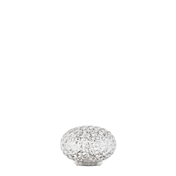Lampe à poser nomade MINI PLANET de Kartell, Sur batterie avec variateur, Cristal