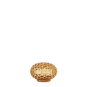 Lampe à poser nomade MINI PLANET de Kartell, Sur batterie avec variateur, Ambre