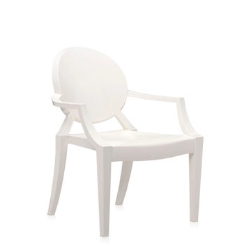 Fauteuil LOUIS GHOST, Blanc brillant