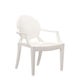 Fauteuil LOUIS GHOST, Blanc brillant