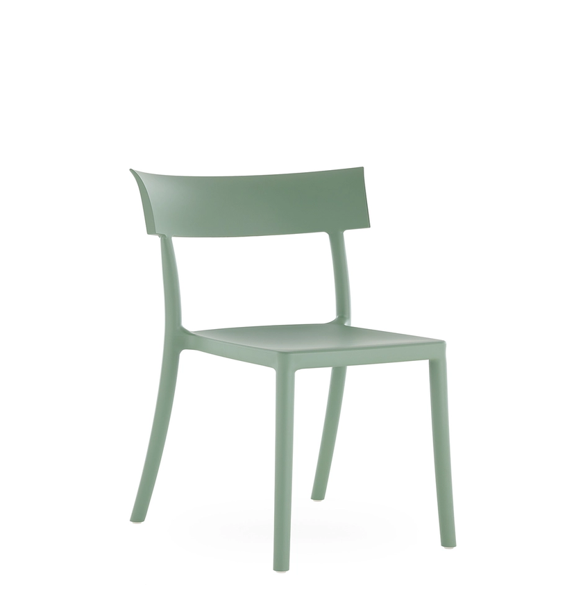 Chaise CATWALK MAT de Kartell, Vert sauge