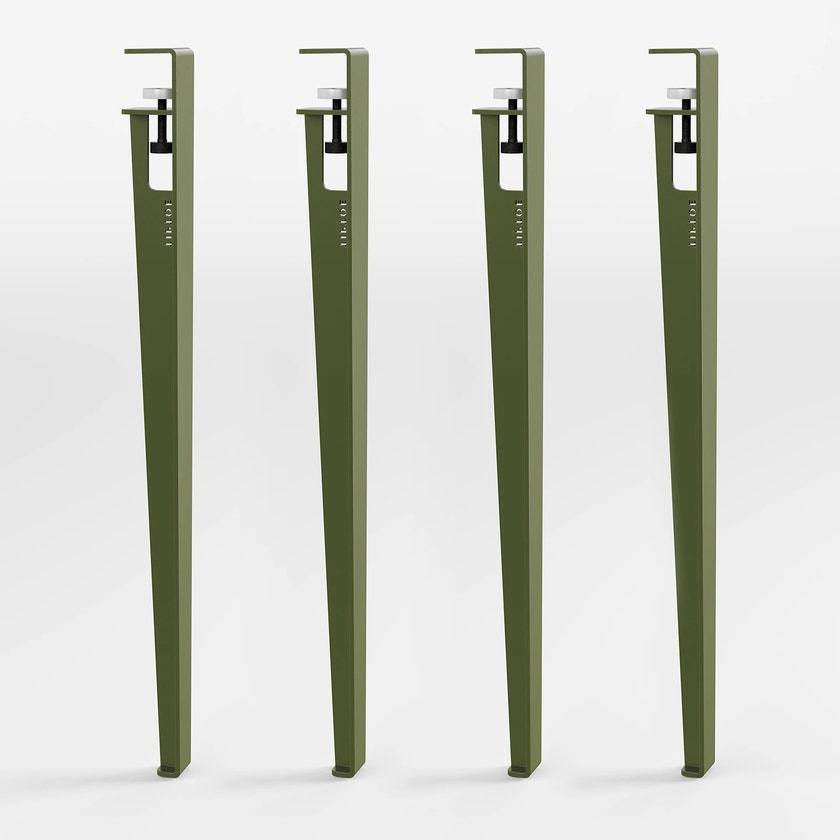 Kit de 4 pieds de table 75cm, Vert Romarin Kit de 4 pieds de table 75cm, Vert Romarin