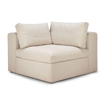 Module d'angle MELLOW de Ethnicraft, Off white