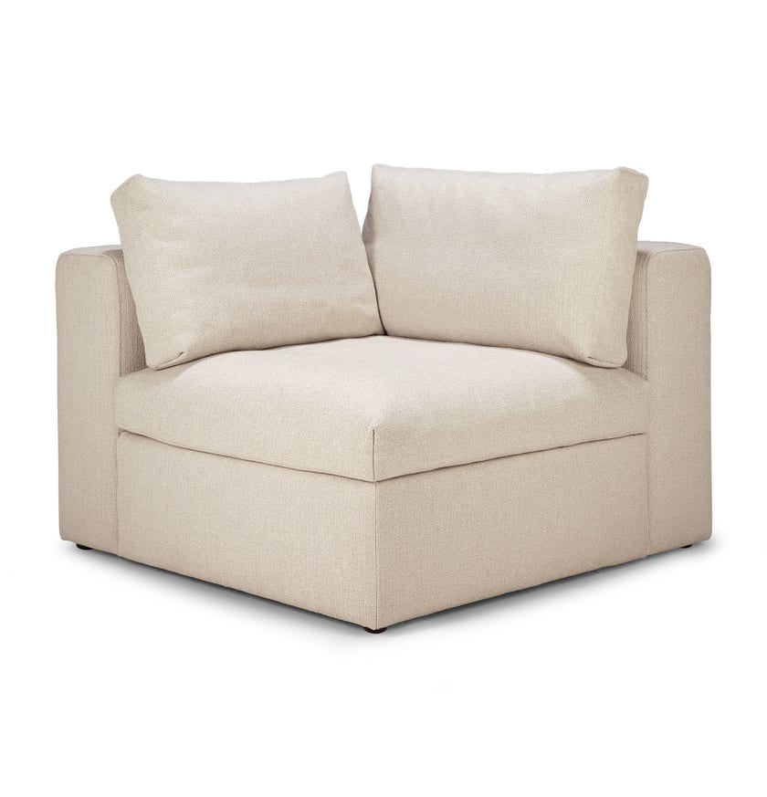 Module d'angle MELLOW de Ethnicraft, Off white