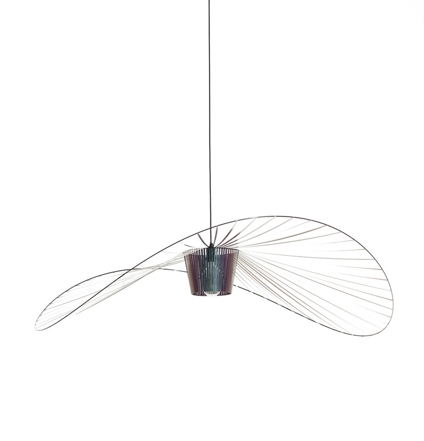 Suspension VERTIGO de Petite Friture, Ø.200 cm, Scarabée Noir Irisé