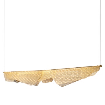 Suspension dimmable MEDITERRANEA de Petite Friture, Grand modèle, Laiton Brossé
