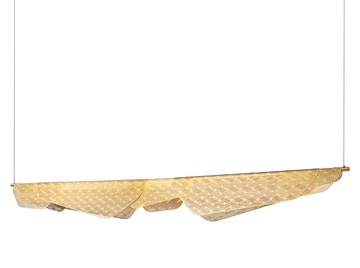 Suspension dimmable MEDITERRANEA de Petite Friture, Grand modèle, Laiton Brossé Suspension dimmable MEDITERRANEA de Petite Friture, Grand modèle, Laiton Brossé