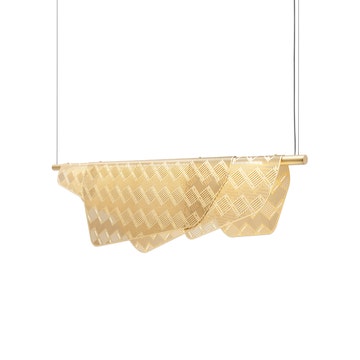 Suspension dimmable MEDITERRANEA de Petite Friture, Petit modèle, Laiton Brossé