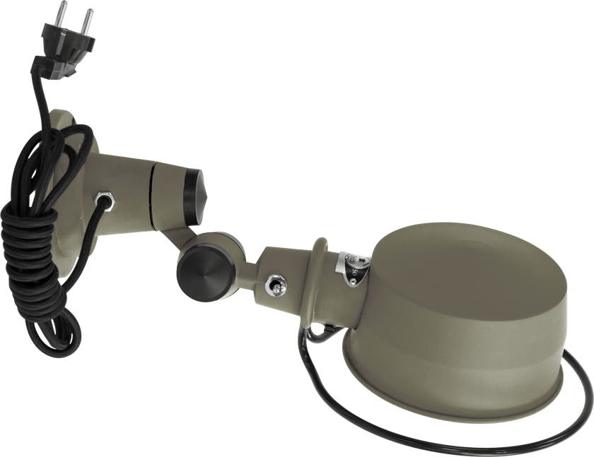 Applique LAK L1000CR de Jieldé, avec interrupteur, sans bras, Kaki gris Applique LAK L1000CR de Jieldé, avec interrupteur, sans bras, Kaki gris