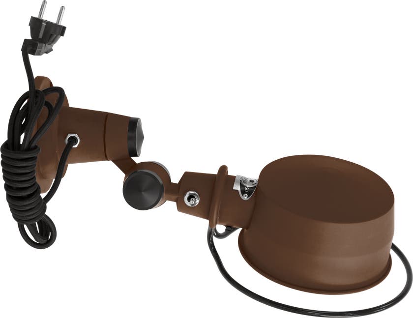 Applique LAK L1000CR de Jieldé, avec interrupteur, sans bras, Chocolat Applique LAK L1000CR de Jieldé, avec interrupteur, sans bras, Chocolat