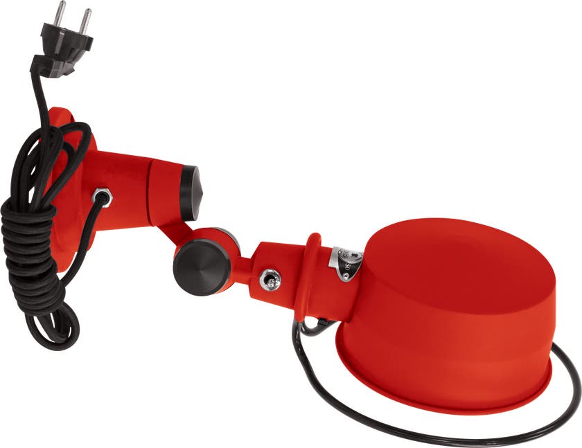Applique LAK L1000CR de Jieldé, avec interrupteur, sans bras, Rouge Applique LAK L1000CR de Jieldé, avec interrupteur, sans bras, Rouge