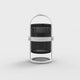 La lampe PETITE, Structure blanche, Noir
