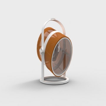 La lampe PETITE de MAIORI, Structure blanche, Orange
