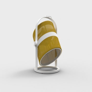 La lampe PETITE de MAIORI, Structure blanche, Citron