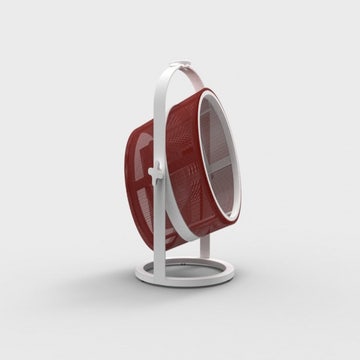 La lampe PETITE de MAIORI, Structure blanche, Rouge
