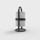 La lampe PETITE, Structure noire, Blanc