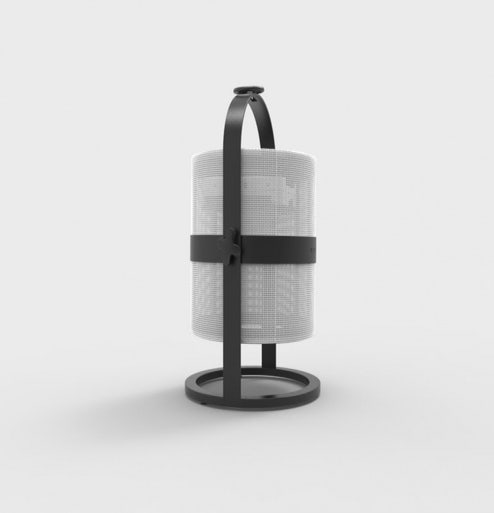 La lampe PETITE de MAIORI, Structure noire, Blanc