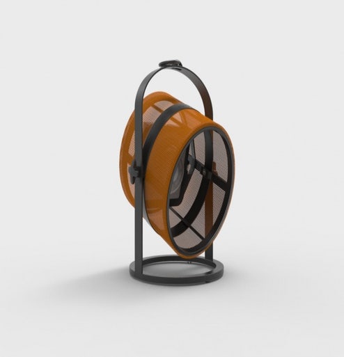 La lampe PETITE de MAIORI, Structure noire, Orange