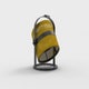 La lampe PETITE, Structure noire, Citron