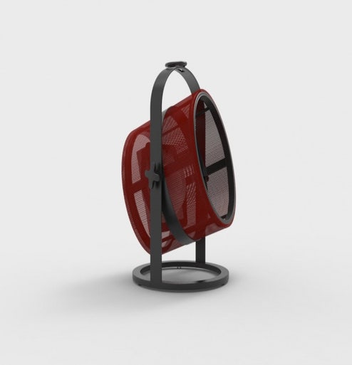La lampe PETITE de MAIORI, Structure noire, Rouge