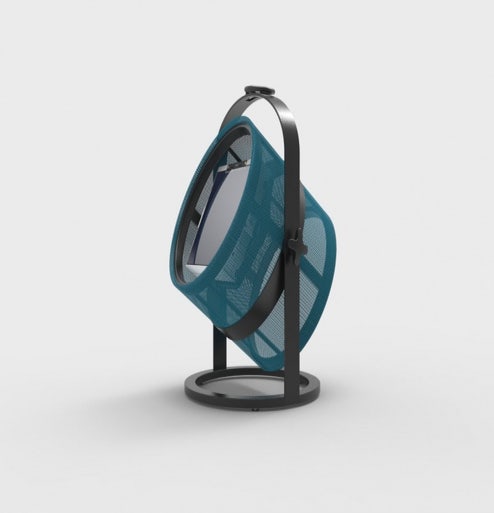 La lampe PETITE de MAIORI, Structure noire, Turquoise