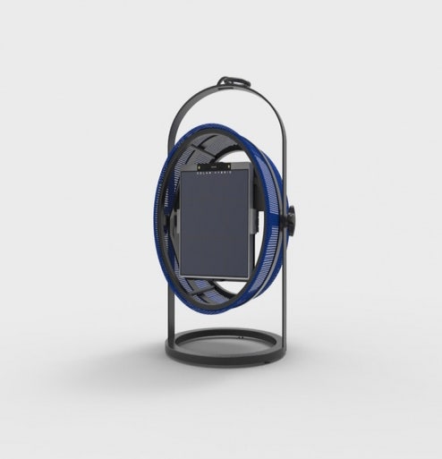 La lampe PETITE de MAIORI, Structure noire, Bleu marine