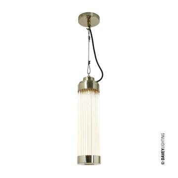 Suspension PILLAR de Davey Lighting, Laiton poli
