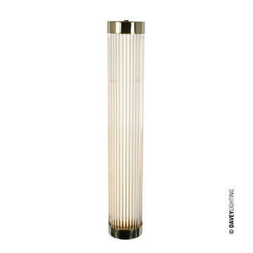 Applique PILLAR ÉTROITE LED H.60 de Davey Lighting, Laiton poli