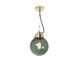 Suspension SMALL GLOBE, Verre anthracite, Laiton