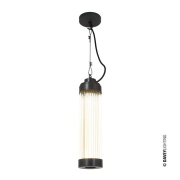 Suspension PILLAR de Davey Lighting, Laiton vieilli
