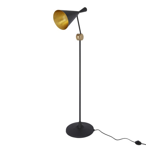 LAMPADAIRE BEAT DE TOM DIXON, NOIR / LAITON LAMPADAIRE BEAT DE TOM DIXON, NOIR / LAITON